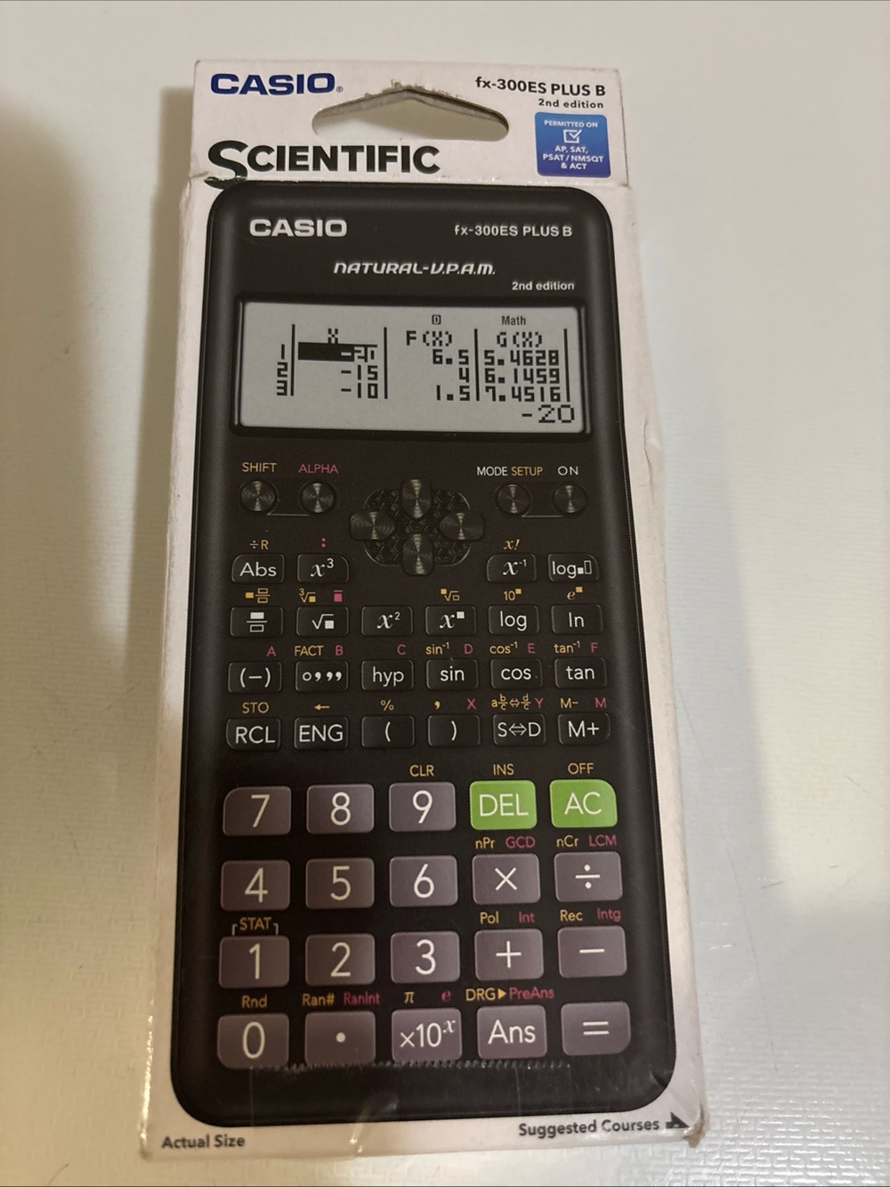 Casio FX-300ESPLS2-S Plus B Scientific Calculator - Black